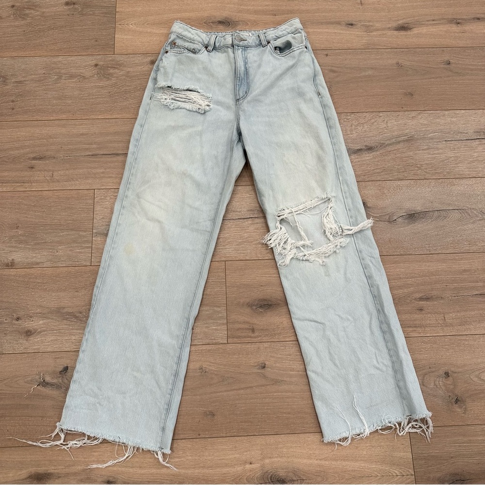 GARAGE light blue denim wide leg jeans Sz 9